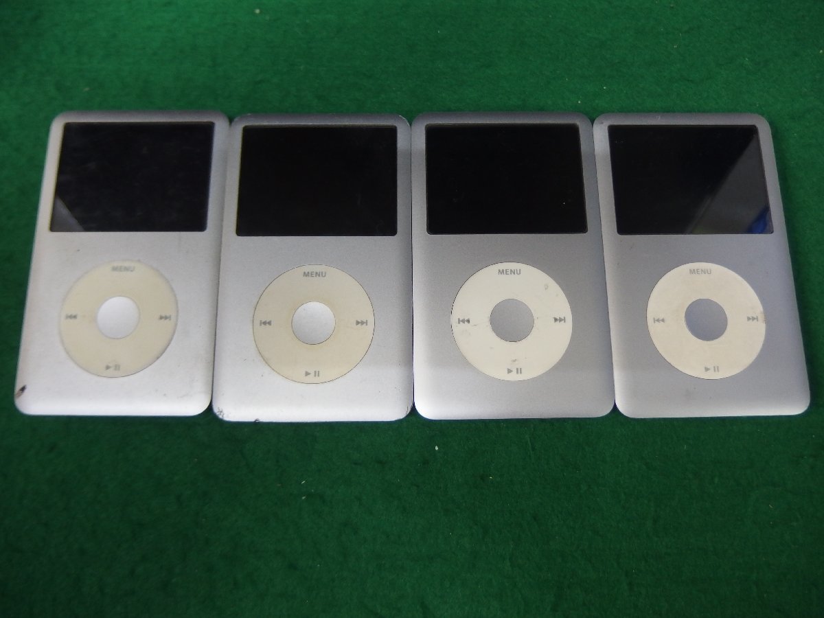 ユ■IP537　♪Apple iPod classic 160GB 4台セット Model No:A1238 ジャンク_画像1