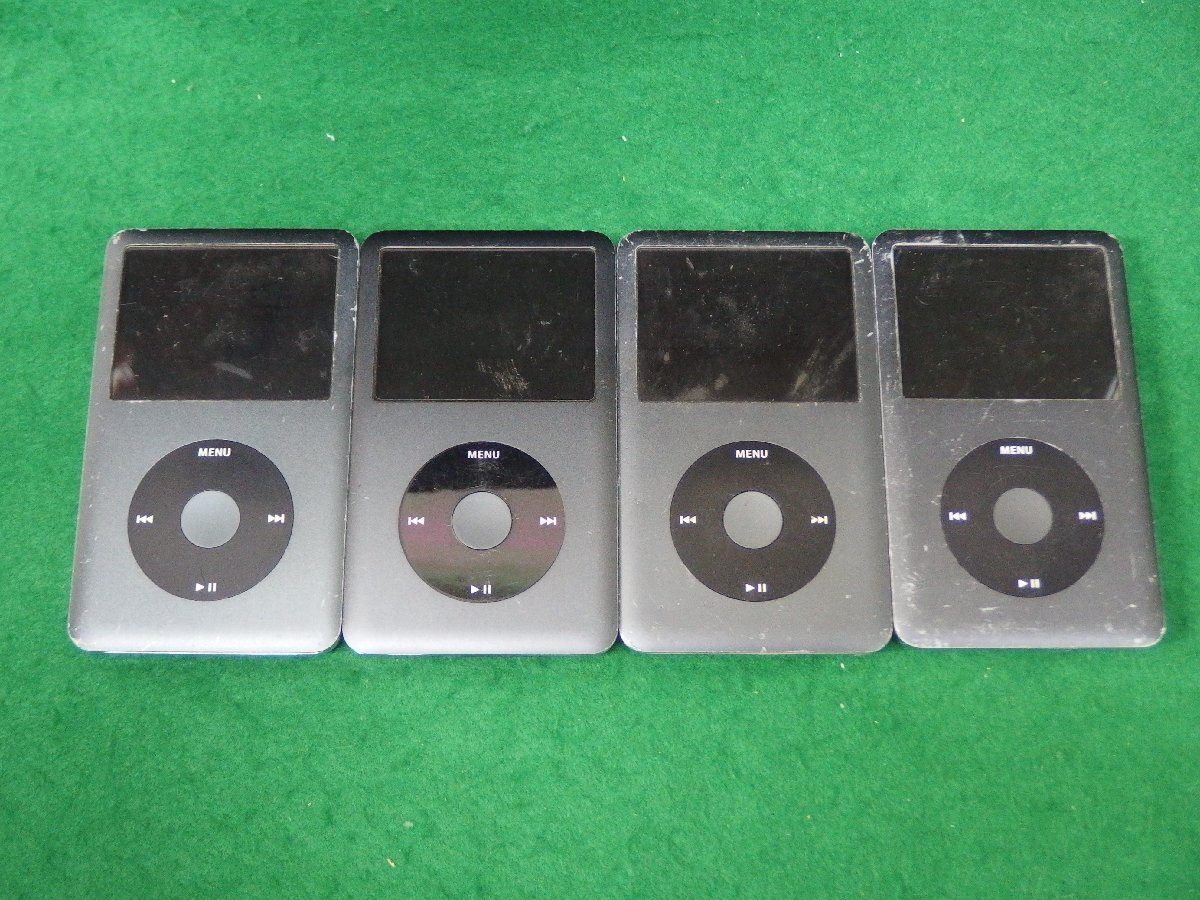 ユ■IP543　♪Apple iPod classic 120GB 4台セット Model No:A1238 ジャンク_画像1