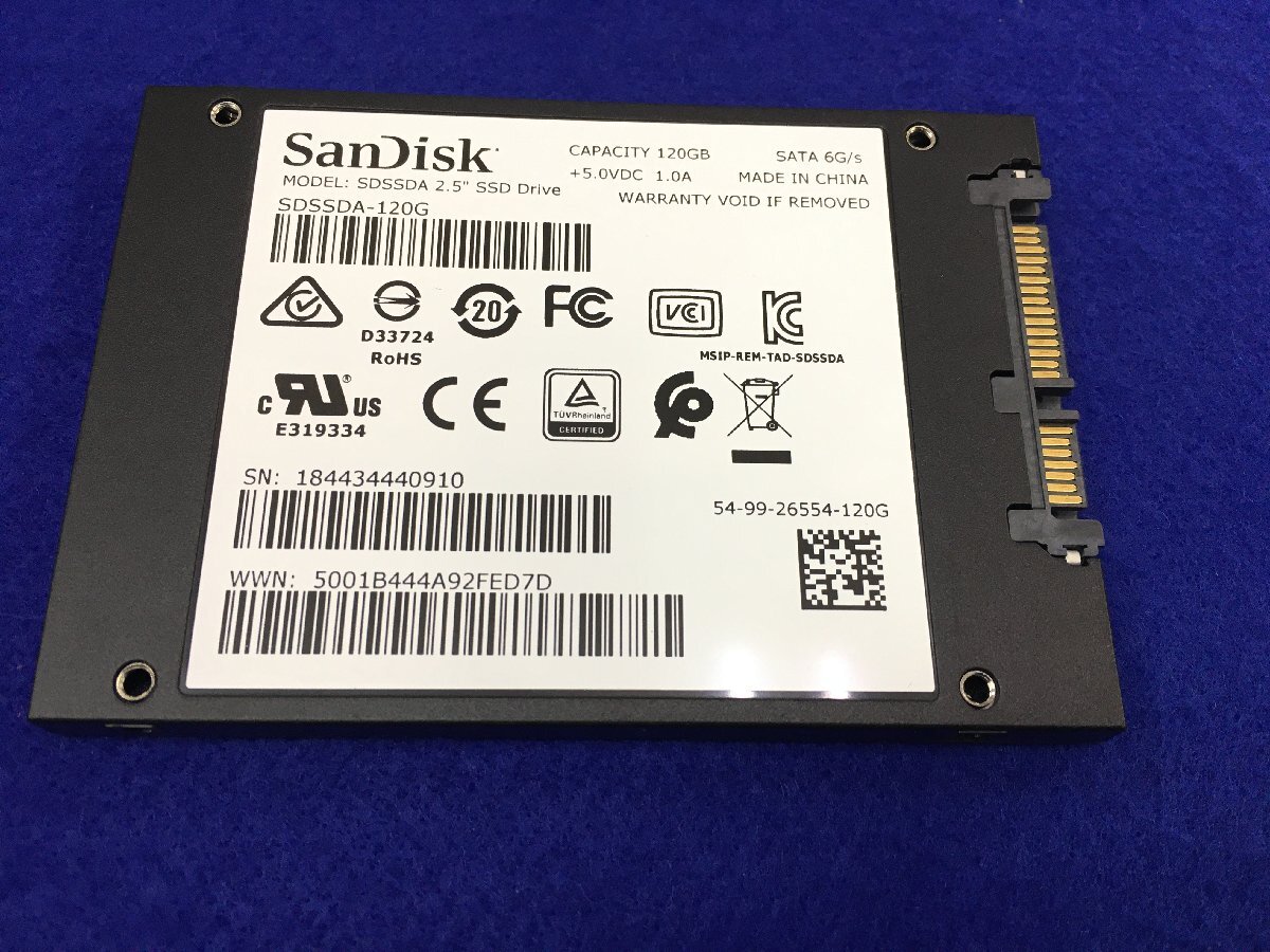 yu#L4495 ^SanDisk^ SSD^ SDSSDA-120G 120GB