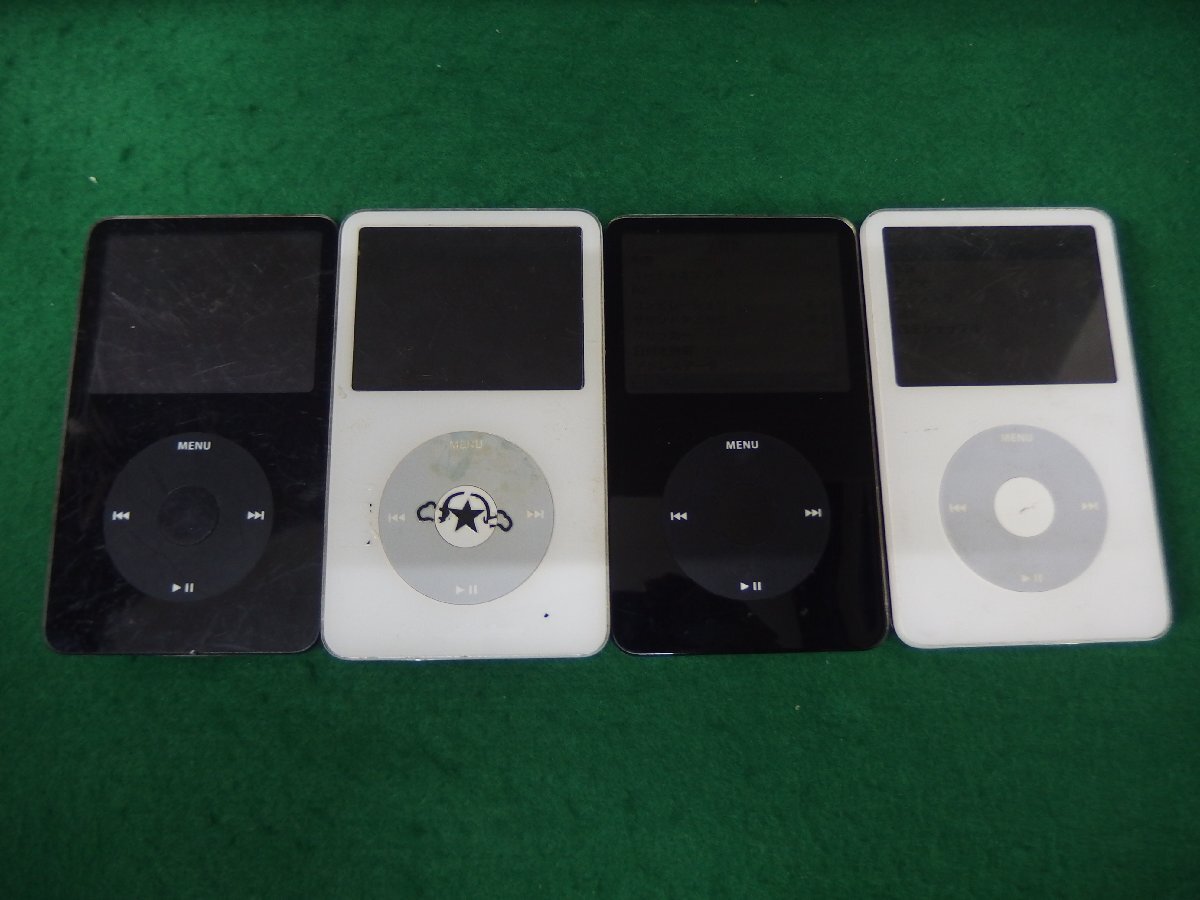 ユ■IP557　♪Apple iPod 第5世代 30GB / 60GB 4台セット A1136 ジャンク_画像1