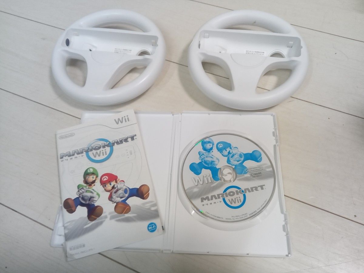 Wii マリオカート ハンドル 2個 セット MARIOKART 任天堂 四