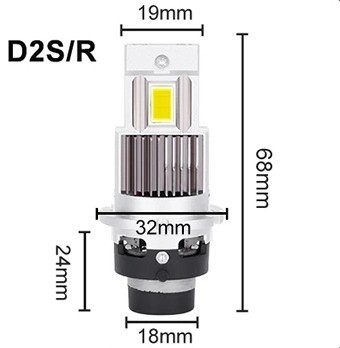 HIDより明るい!!D2S/D2R兼用（D2C）ポン付けLEDバルブ 爆光40000LM　6000K　車検対応　LEDバーナー_画像7