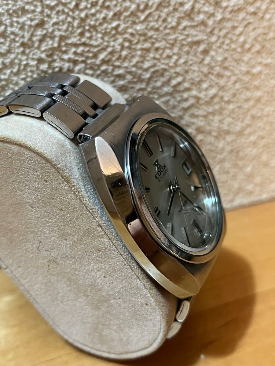 【最終価格】EDOX エドックス　シルバーホーン　ETA2783 ヴィンテージ