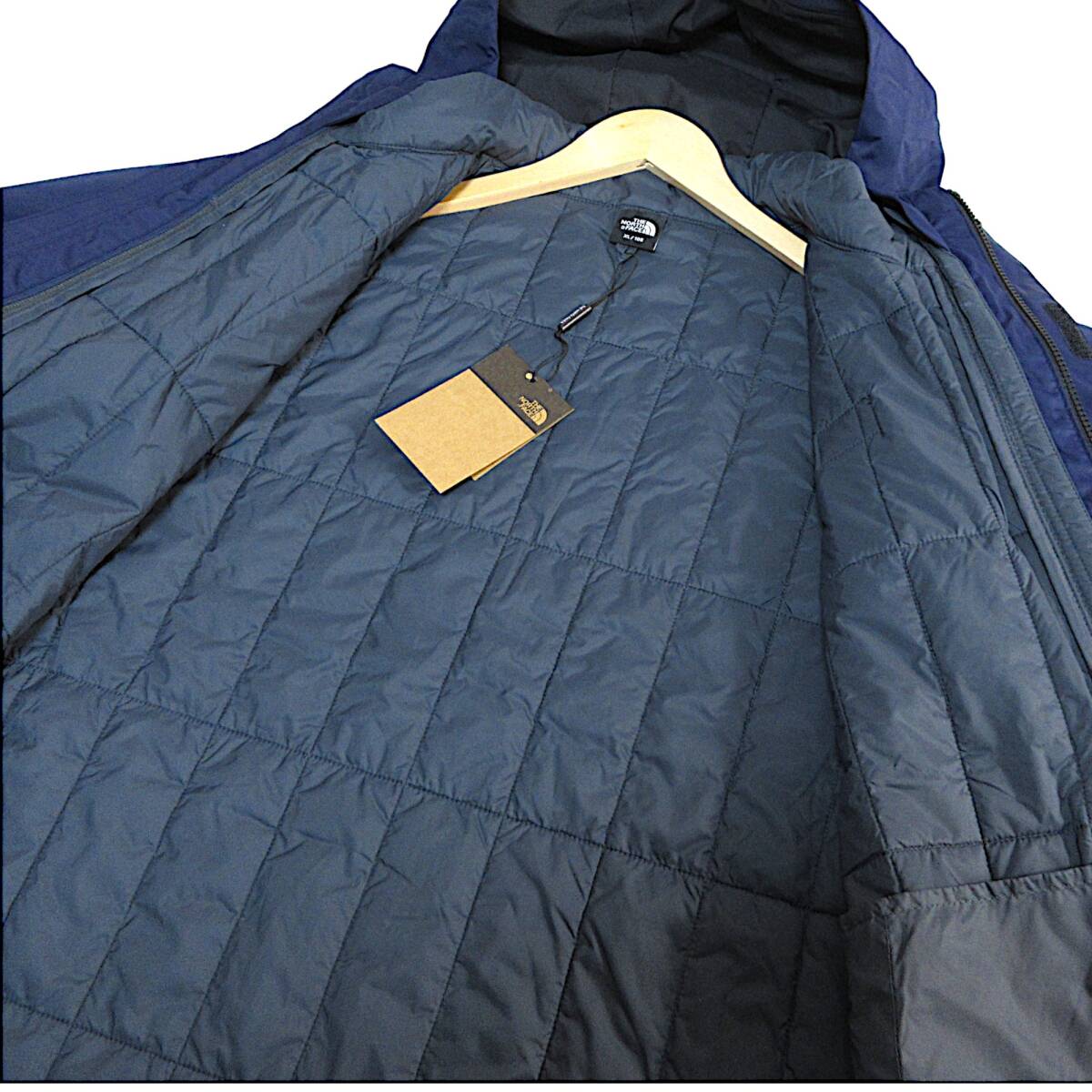 新品◆THE NORTH FACE◆防水 DRYVENT 3WAY CITY TRICLIMATE マウンテンパーカー ジャケット XL ダークネイビー◆ノースフェイス◆J2071_画像3