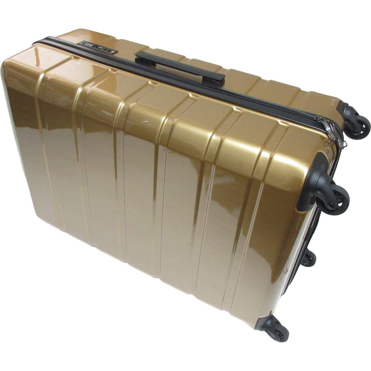 【訳アリ】【未使用】◆スーツケース 96L ゴールド 大型 軽量◆TSA ロック キャリーケース キャリーバッグ◆J2082_画像2