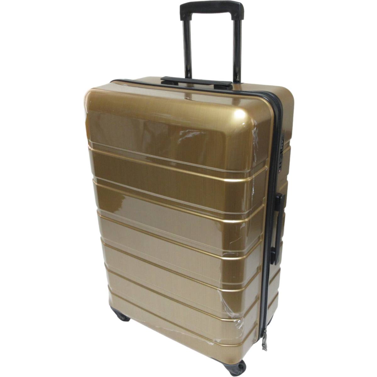 【訳アリ】【未使用】◆スーツケース 96L ゴールド 大型 軽量◆TSA ロック キャリーケース キャリーバッグ◆J2082_画像1