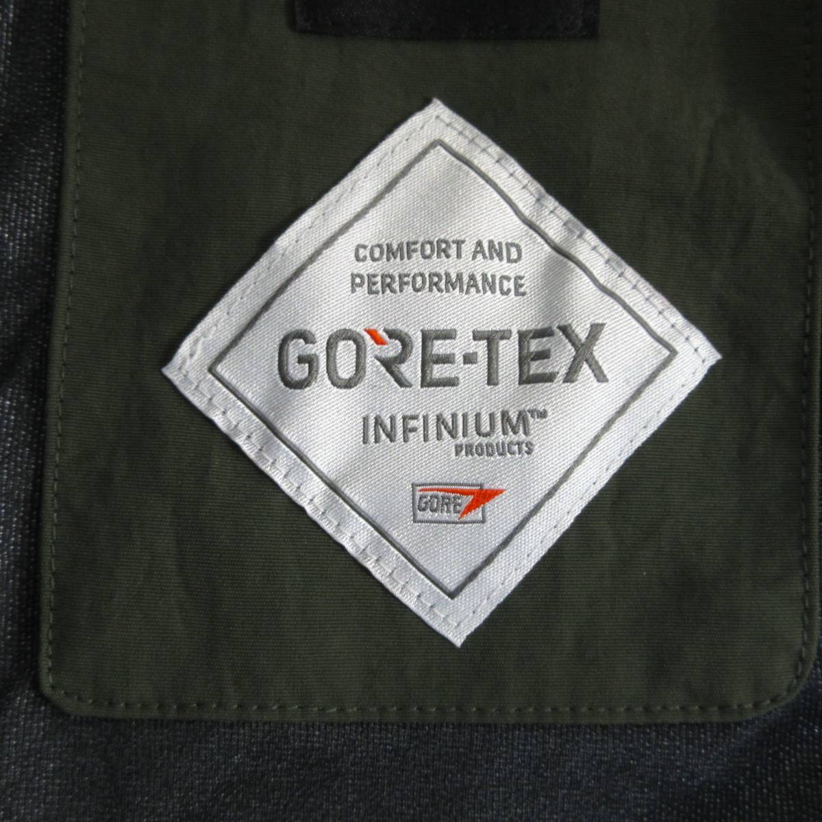 新品◆MILLET◆防風 透湿 耐水 GORE-TEX INFINIUM ボアフリース ジャケット L カーキ◆ミレー ブルゾン アウトドア 20140◆J1739e_画像7