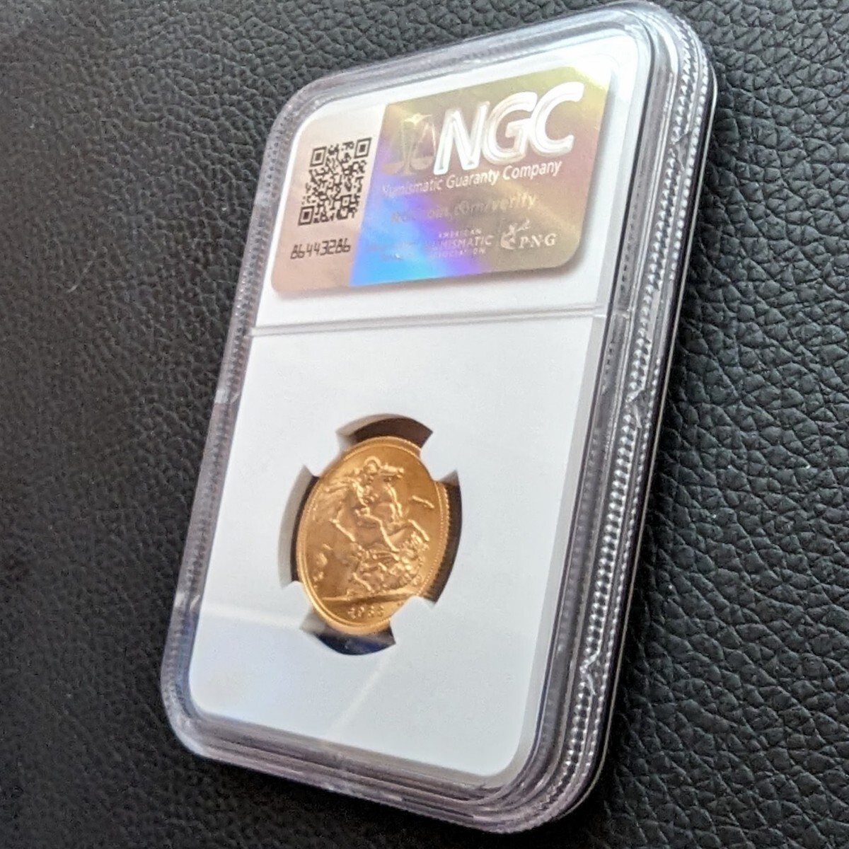 ★1円スタート 金貨 高鑑定 1963年 NGC MS65 イギリス ヤングヤング エリザベス女王 1ソブリン金貨 ロイヤルミント 英国アンティークコイン_画像7