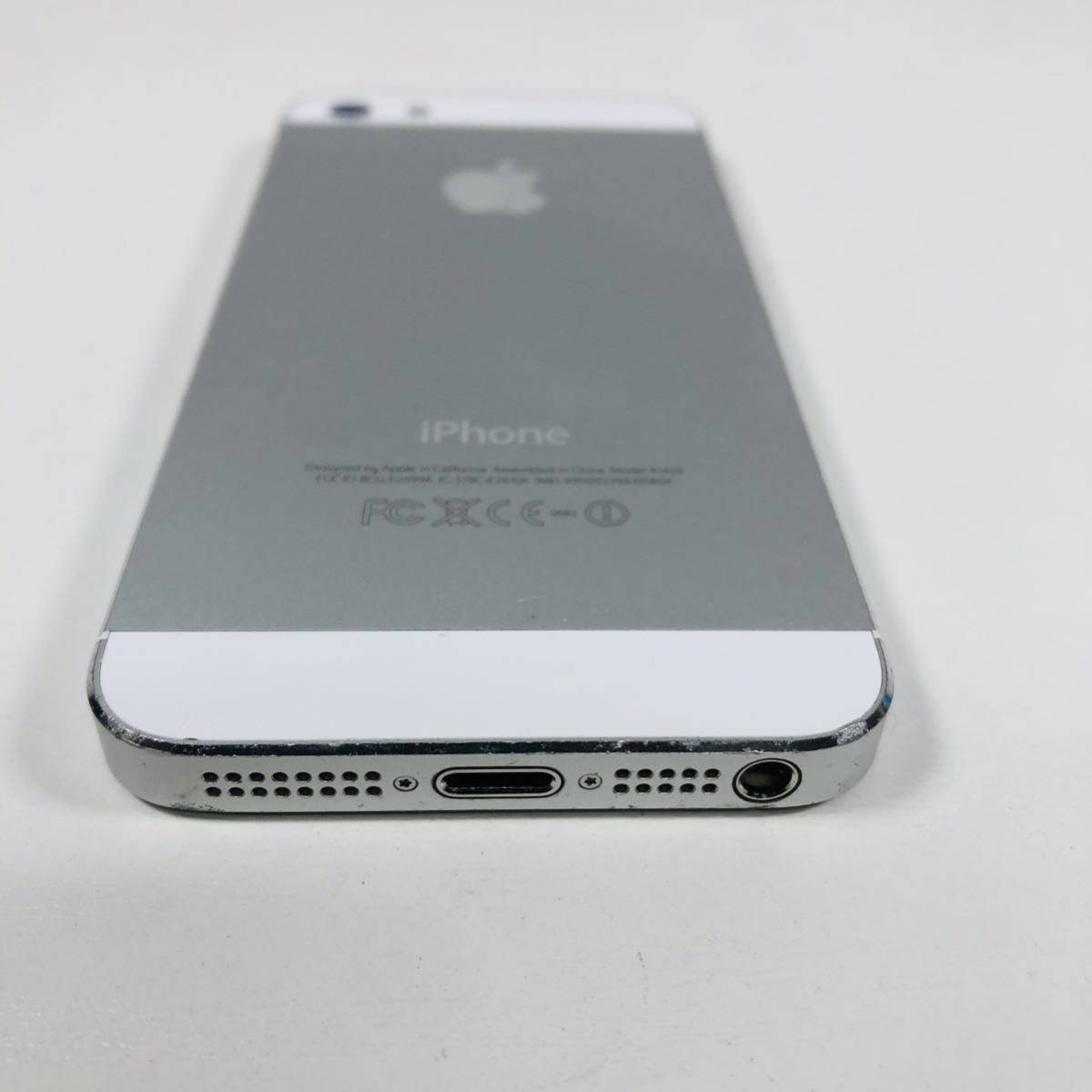 ジャンク Apple iPhone 5 32GBモデル アップル アイフォン ホワイトシルバー アクティベーションロック_画像8