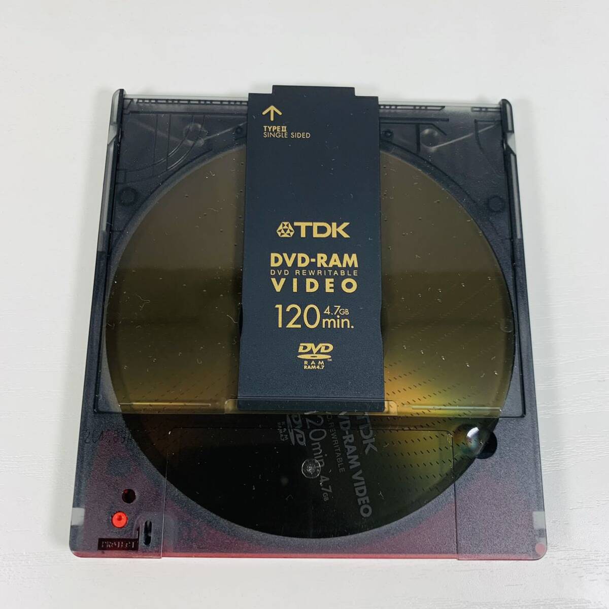 中古品　ジャンク　TDK DVD-RAM カートリッジ付き VIDEO 120min 4.7GB 動作未確認_画像1