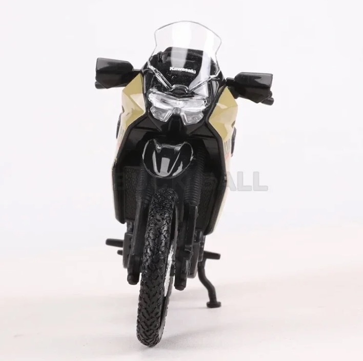 オートバイ 1/18スケール 合金 カワサキ KAWASAKI KLR 650 クロー ミニカー モーターサイクル ゴールド バイク プラスチック 539_画像6