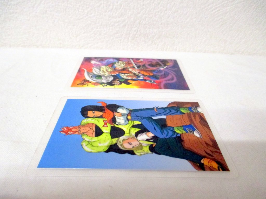 その1 デッドストック 90年代 当時物 ドラゴンボールZ アマダ ラミネート カード 2枚セット Super Saiyan 悟空 ベジータ 鳥山明 ジャンプの画像5