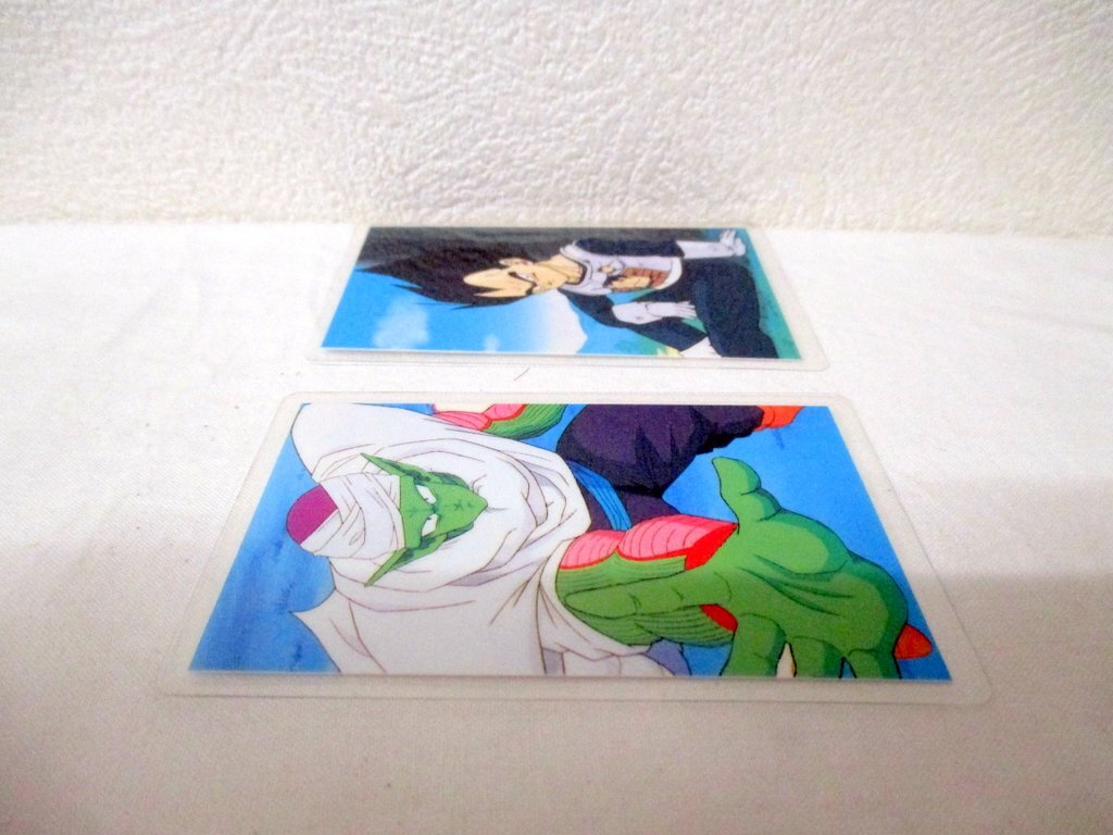 その2 デッドストック 90年代 当時物 ドラゴンボールZ アマダ ラミネート カード 2枚セット ベジータ ピッコロ 鳥山明 少年ジャンプの画像4