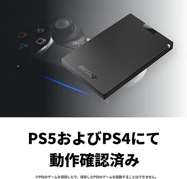 【USB3.2 SSD 1TB】BUFFALO SSD-PG1.0U3-BC