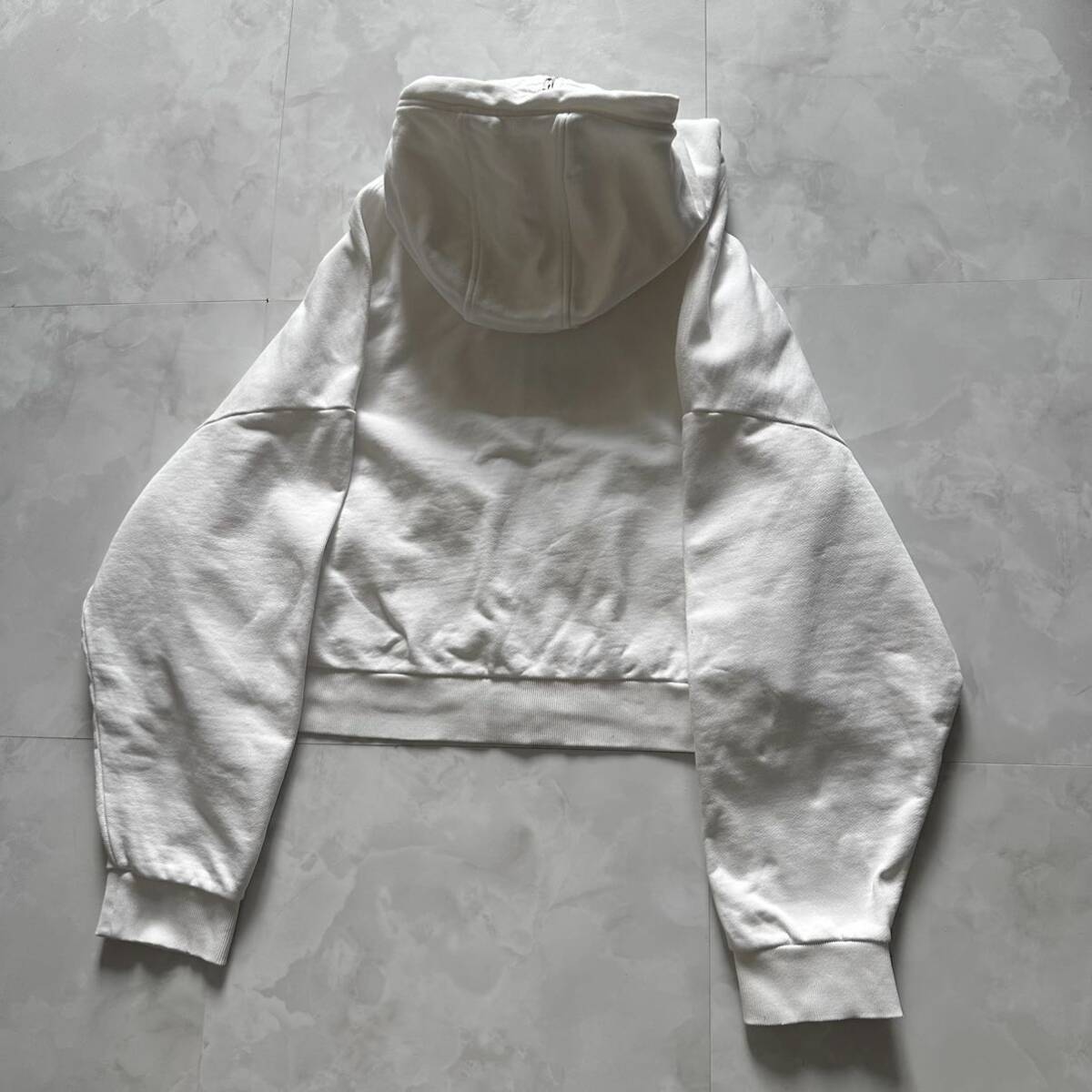 【entire studios】22AW FULL ZIP HOODIE エンタイアスタジオ フルジップ フーディー パーカー ホワイト M