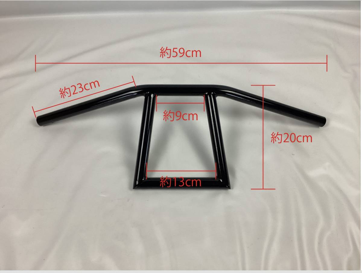 訳あり Tバー ハンドル 黒 200mm 22.2mm 7/8inch 検 アタックバー ロボハン モンキー ゴリラ エイプ DAX TW SR400 グラストラッカー_画像6