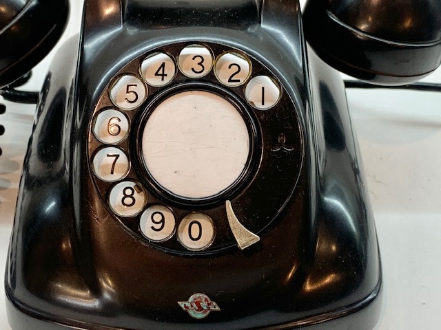 # antique telephone machine # dial type #NTT... telephone circuit operation verification ending # display #