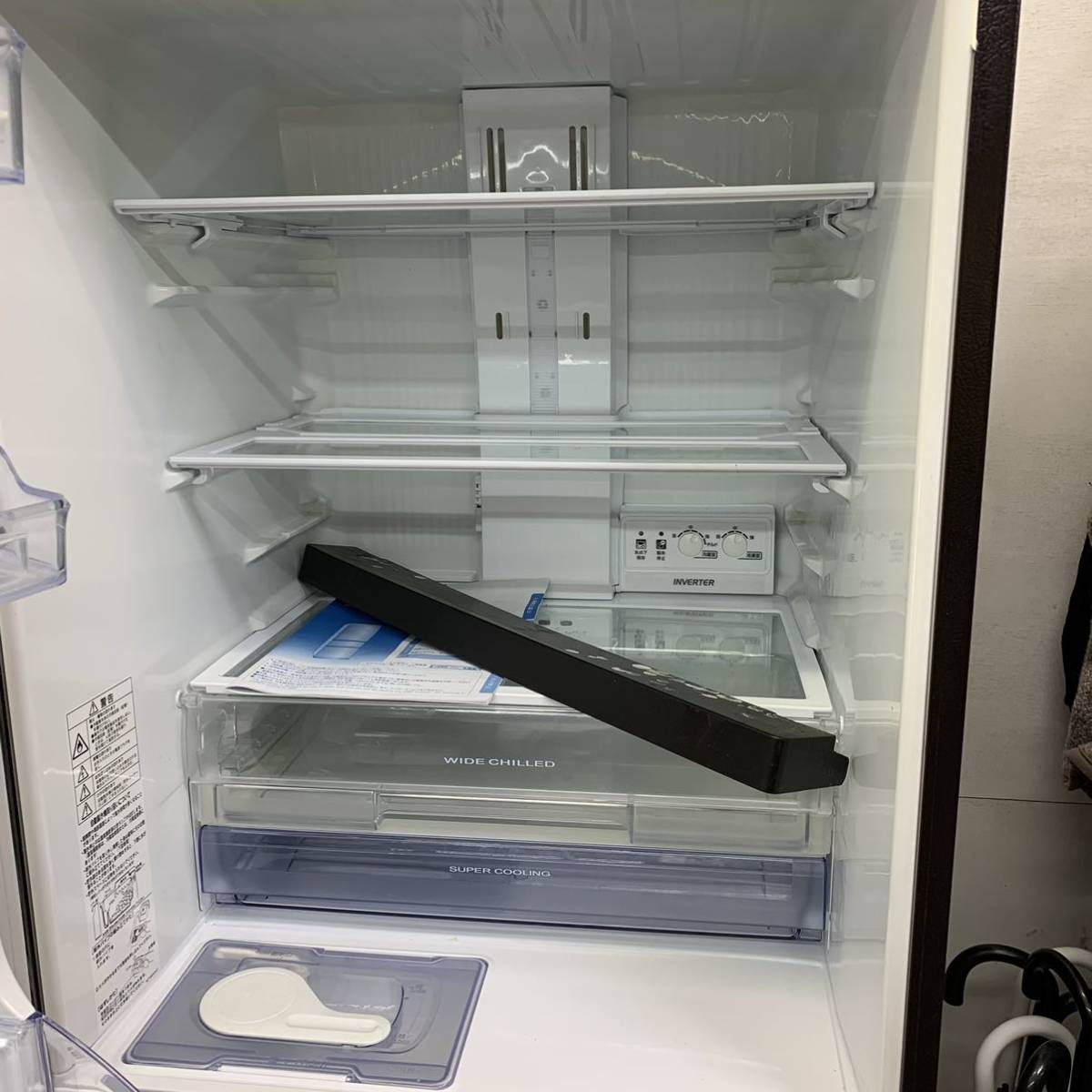 【中古】三菱 ノンフロン冷凍冷蔵庫 MR-CX33AL-BR_画像4