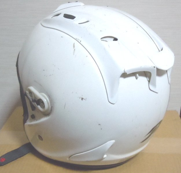 アライ SZ-RAM4 ジェットヘルメット グラスホワイト Lサイズ 中古ジャンクの画像3