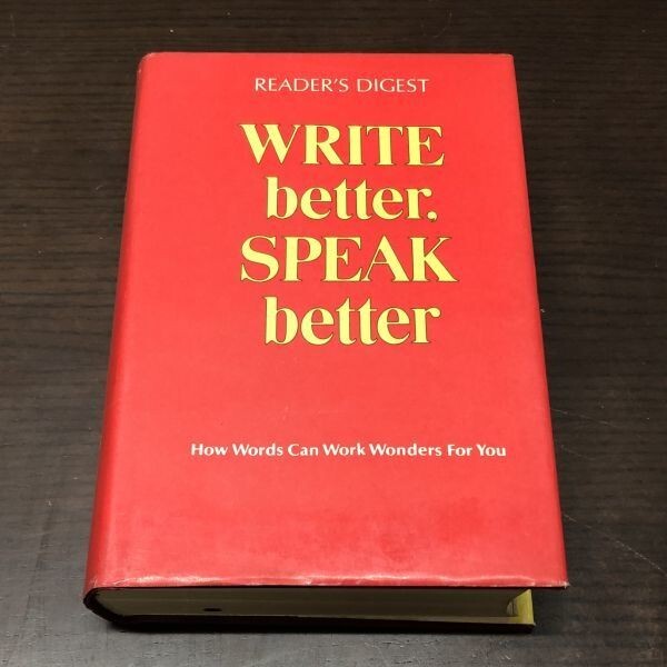 送料込! Write better Speak better Reader's Digest カバー付 英文表現事典 リーダーズダイジェスト ライト ベター スピーク 洋書(BOX_画像1