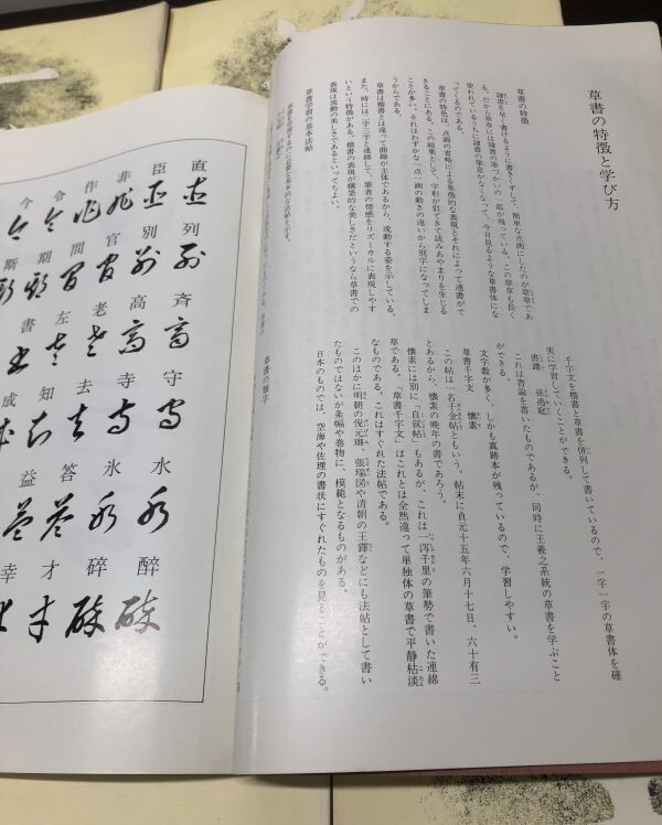 送料込!! 文部省認定社会通信教育 書道専攻科講座教科書 楷書 行書 草書 篆隷 かな編 全5冊セット 日本書道教育学会 通信教育部 (Y15)_画像6