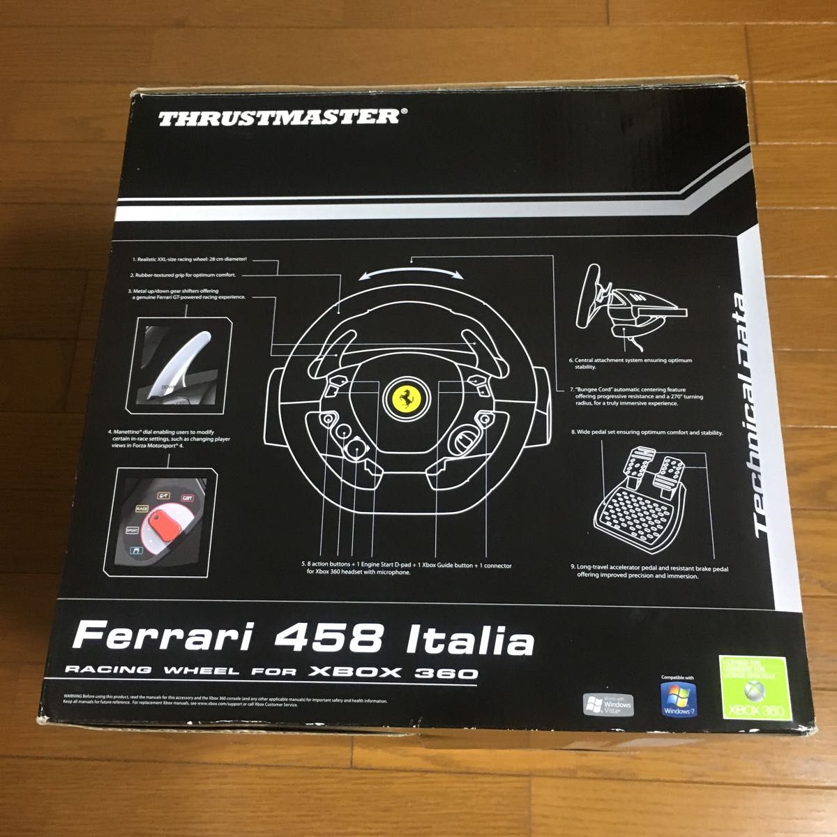 Ferrari 458 Italia Racing Wheel Xbox 360 Thrustmaster レーシングホイール 