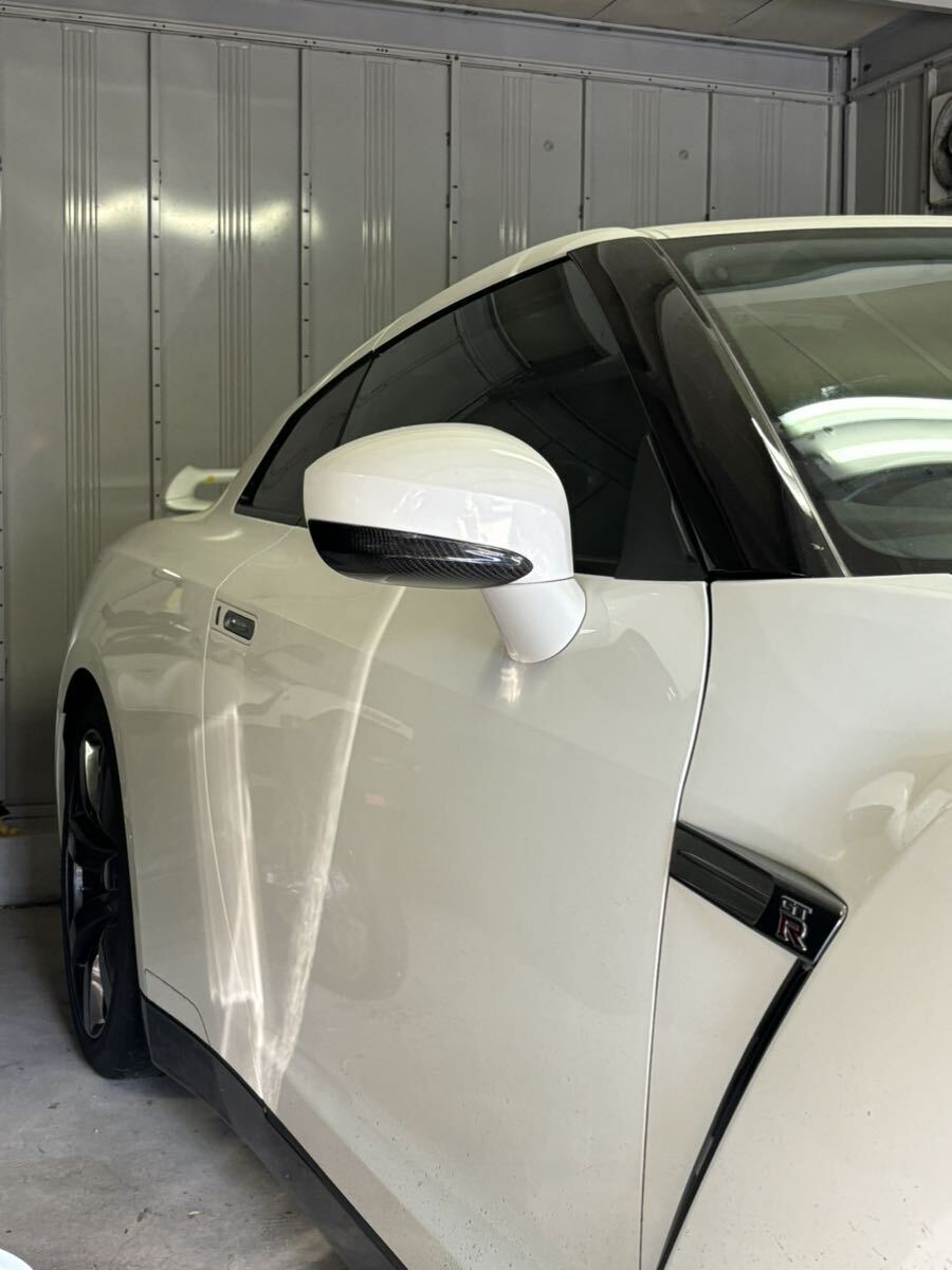 R35 GTR GT-R carbon mirror cover new goods 