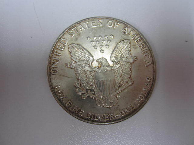 アメリカ　1ドル銀貨　自由の女神　リバティ　イーグル　1986年　2枚おまとめ　現状品_画像6