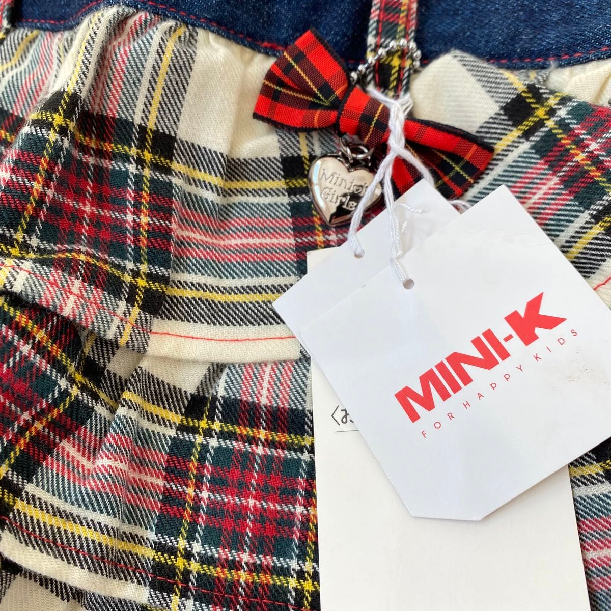 【新品】mini-kミニケー チェック　フリル　スカート　ナルミヤ チェック柄 女の子