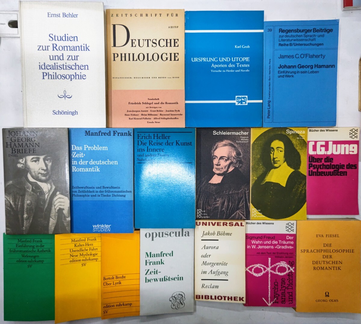 r0313-1.ドイツ語 哲学 書籍まとめ/思想/ロマン主義/言語/洋書/大量/ブレヒト/心理学/精神分析/ユング/Manfred Frank/Philosophy_画像1