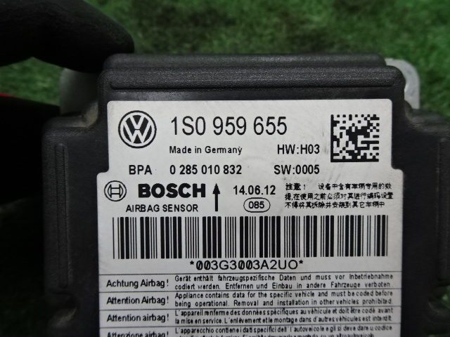  Volkswagen VW up! up!*AACHY 2012 year * air bag computer *1S0959655 BOSCH 0285010832 immediately shipping 