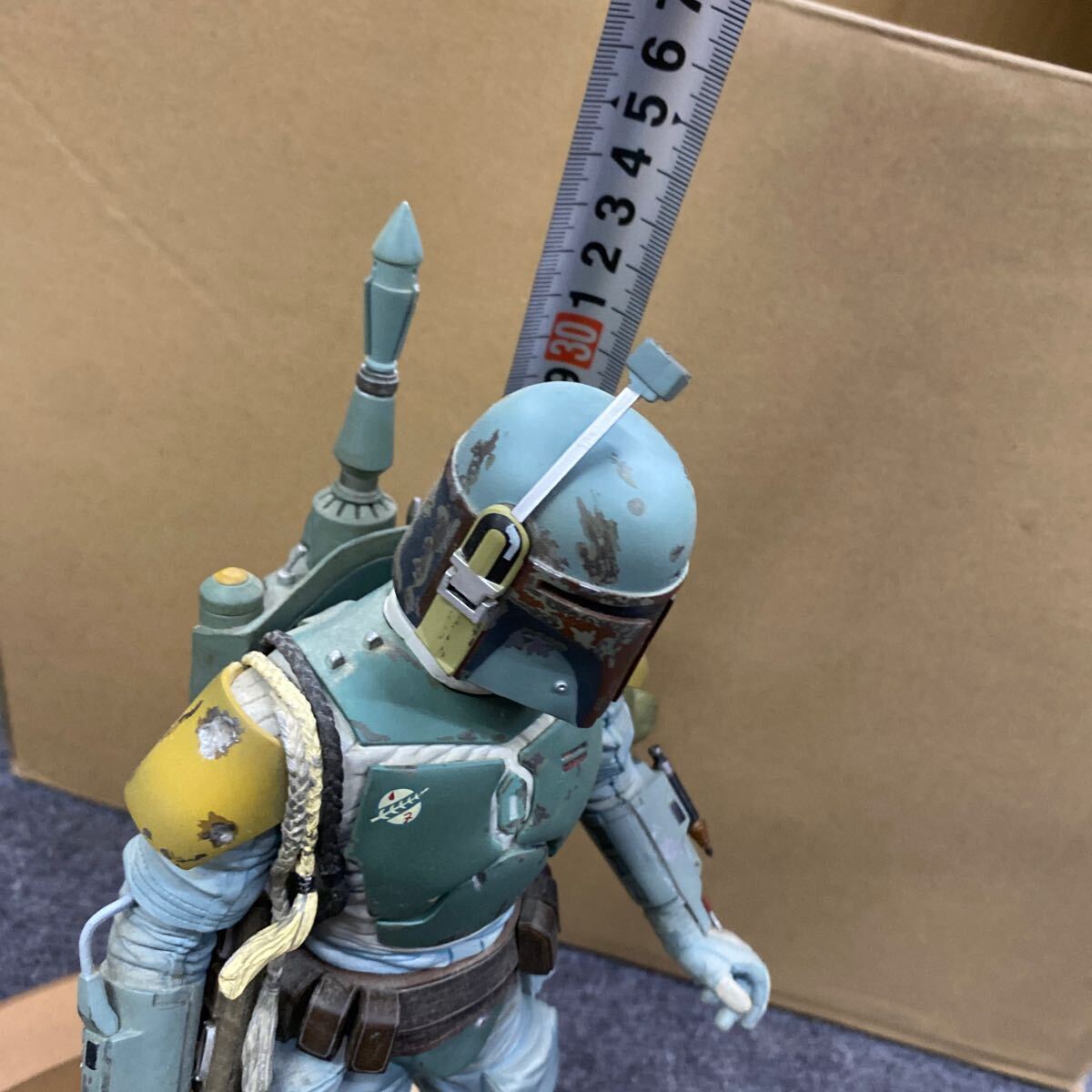 03180 フィギュア ARTFX ボバ・フェット 「スター・ウォーズ」 1/7ソフトビニール製塗装済み組立てキット 現状ジャンク品の画像9