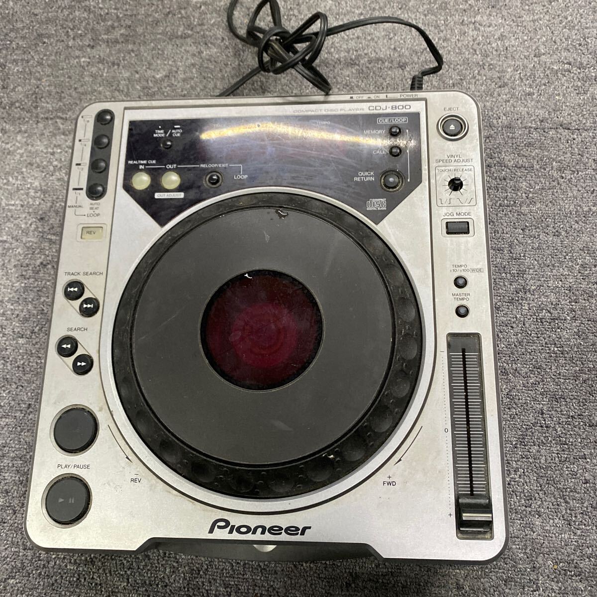 03603 パイオニア pioneer CDJ-800 DJ用CDプレーヤー 動作未確認の画像1