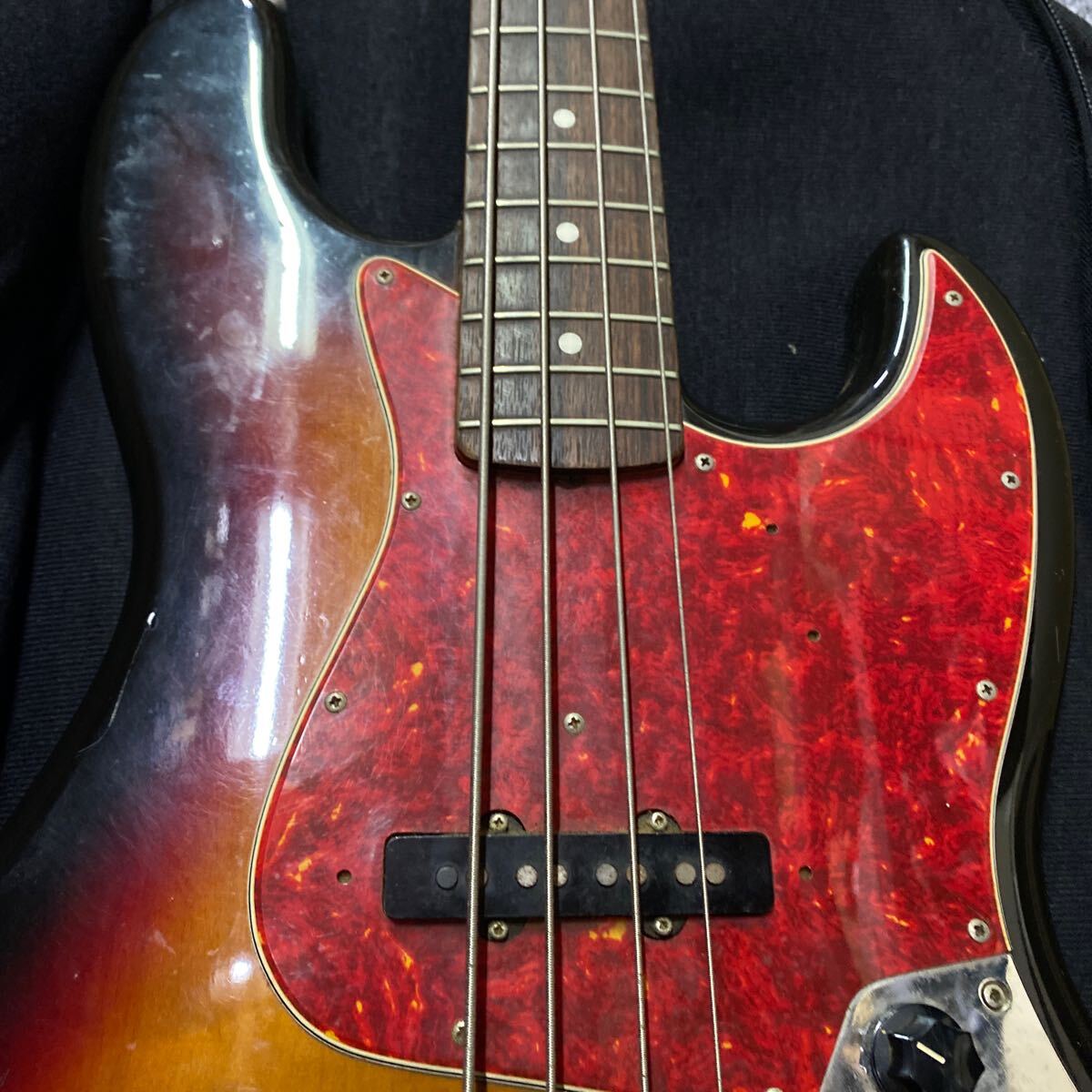 03605 Fender JAPAN/フェンダージャパンJAZZ BASS ジャズベース ソフトケース付き 現状品 動作未確認の画像5