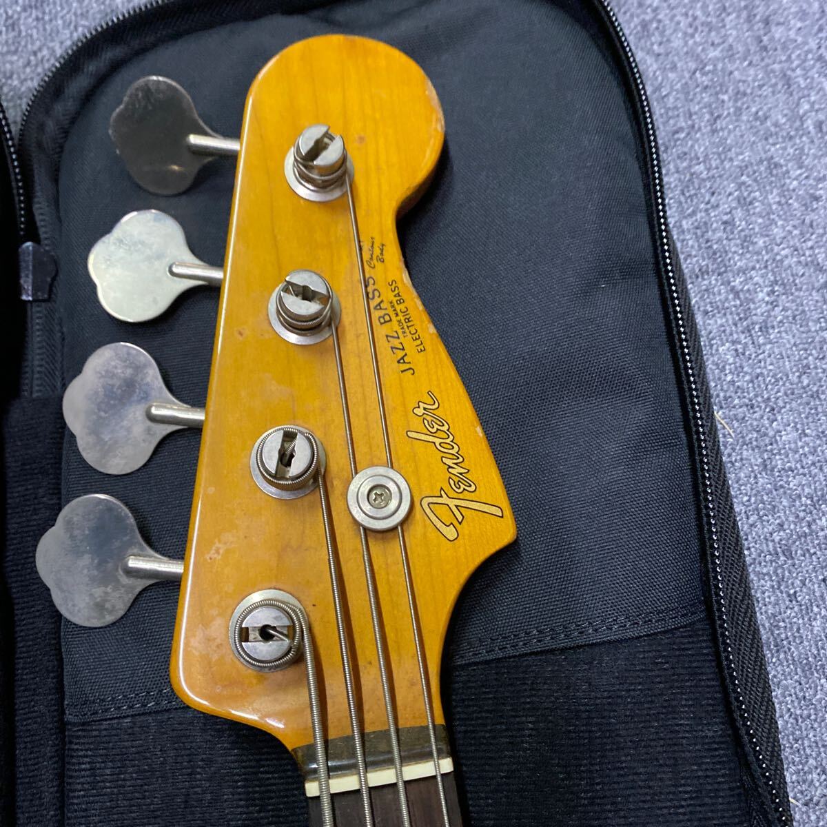 03605 Fender JAPAN/フェンダージャパンJAZZ BASS ジャズベース ソフトケース付き 現状品 動作未確認の画像7
