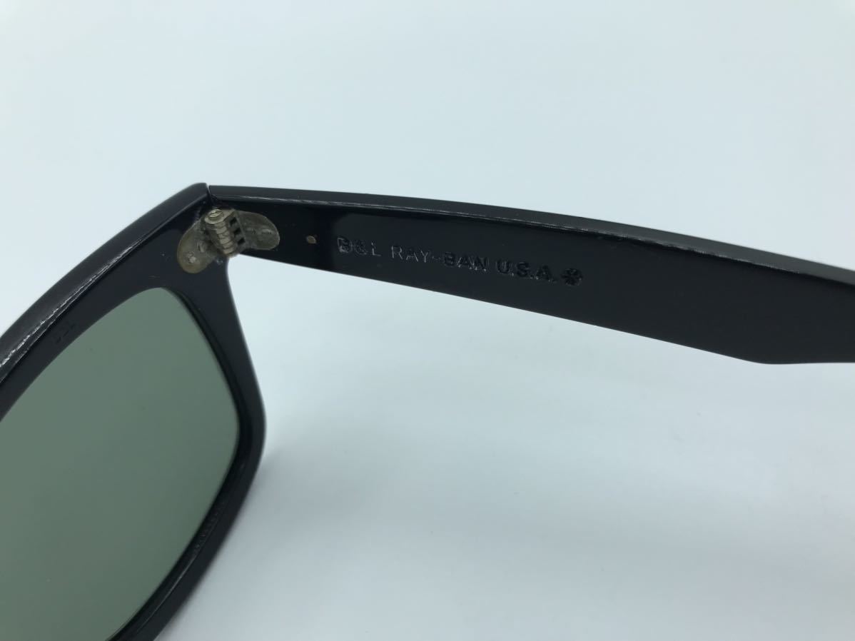 【美品】【FE】Ray-Ban 極東レイバン B&L ボシュロム ヴィンテージ USA ウェイファーラー 5022黒22bl20231004_画像5