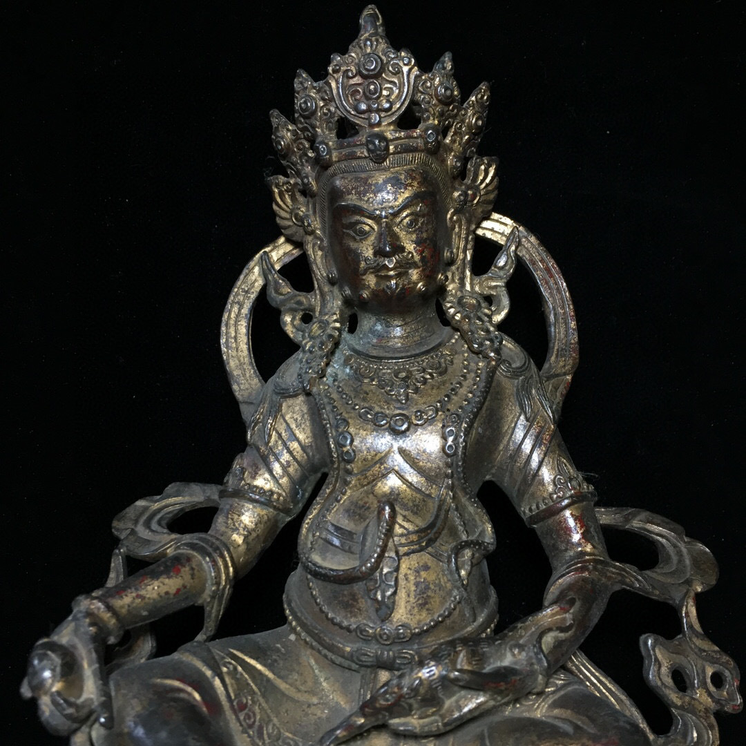 ☆柘榴☆ 銅製鍍金 大日如来 高さ 約22cm 重量 約2kg(検 ☆柘榴☆ 銅製鍍金 大日如来 高さ 約22cm 重量 約2kg(検