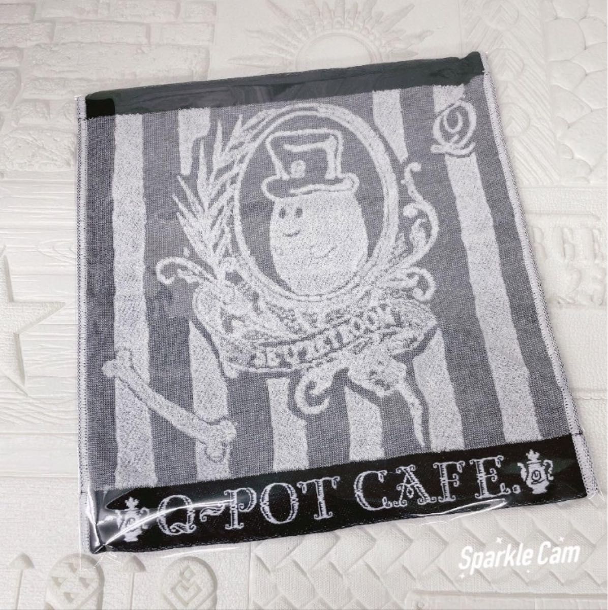 セール 新品未使用 日本製 ジャガード織 2018年 Q-pot CAFE ハロウィン オバケちゃん 大判ハンドタオル  ハンカチ