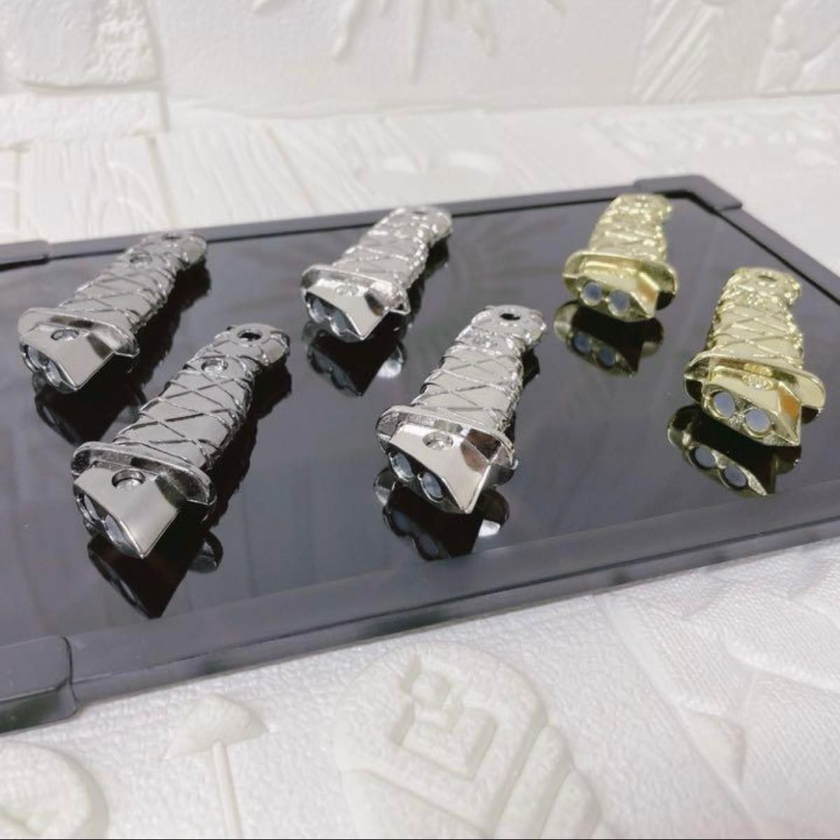 セール 新品 マグネットナイフグリップ2本入り ダークグレー インテリア雑貨 メモ留 冷蔵庫 磁石 装飾磁石 ホワイトボード