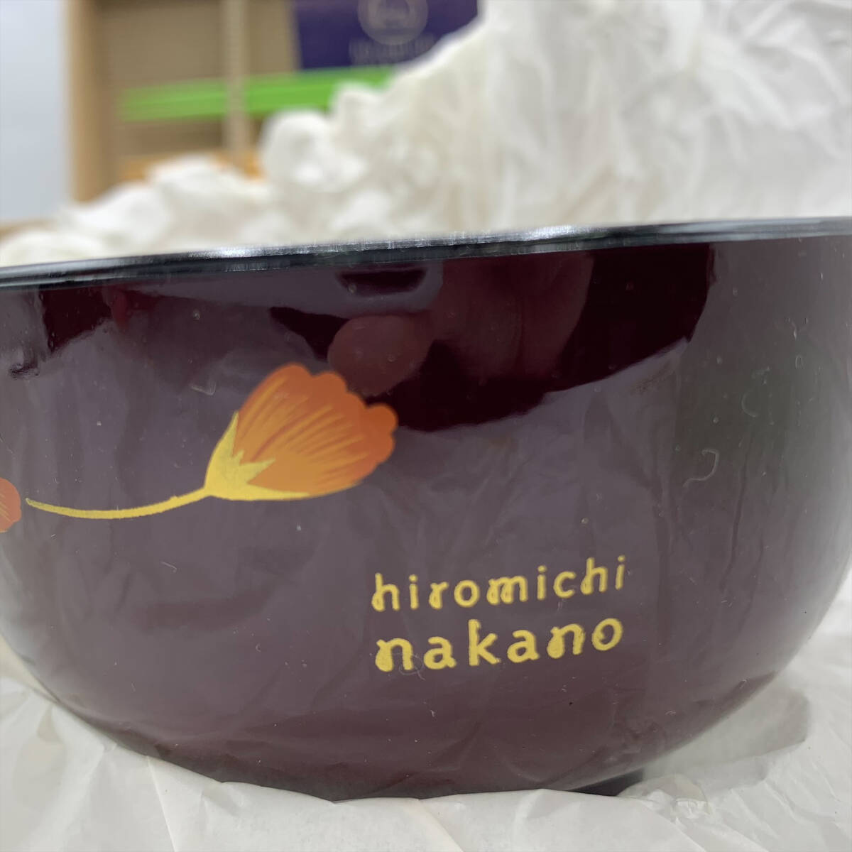 #13311 【未使用】hiromichi nakano 汁椀ペア キンポウゲ 椀と箸のセット 2ペア ヒロミチ・ナカノ 中野裕通 食器 茶碗 和食器の画像6