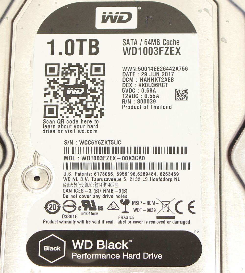 WesternDigital Black WD1003FZEX 1TB/7200rpm/SATA600_画像3