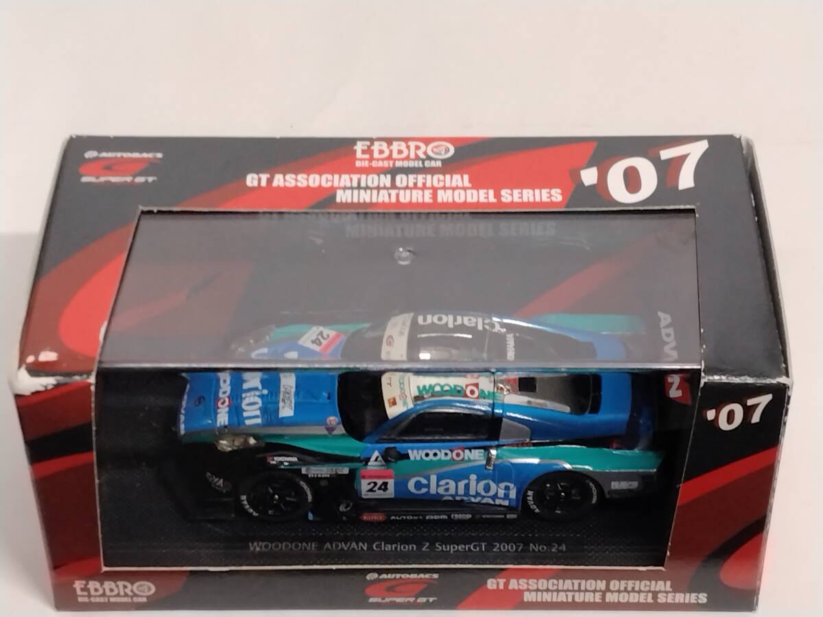 エブロ EBBRO 929 1/43 WOODONE ADVAN Clarion Z Super GT 500 2007 KANDO ADVAN Z LATE VERSION BLUE/BLACK_画像1