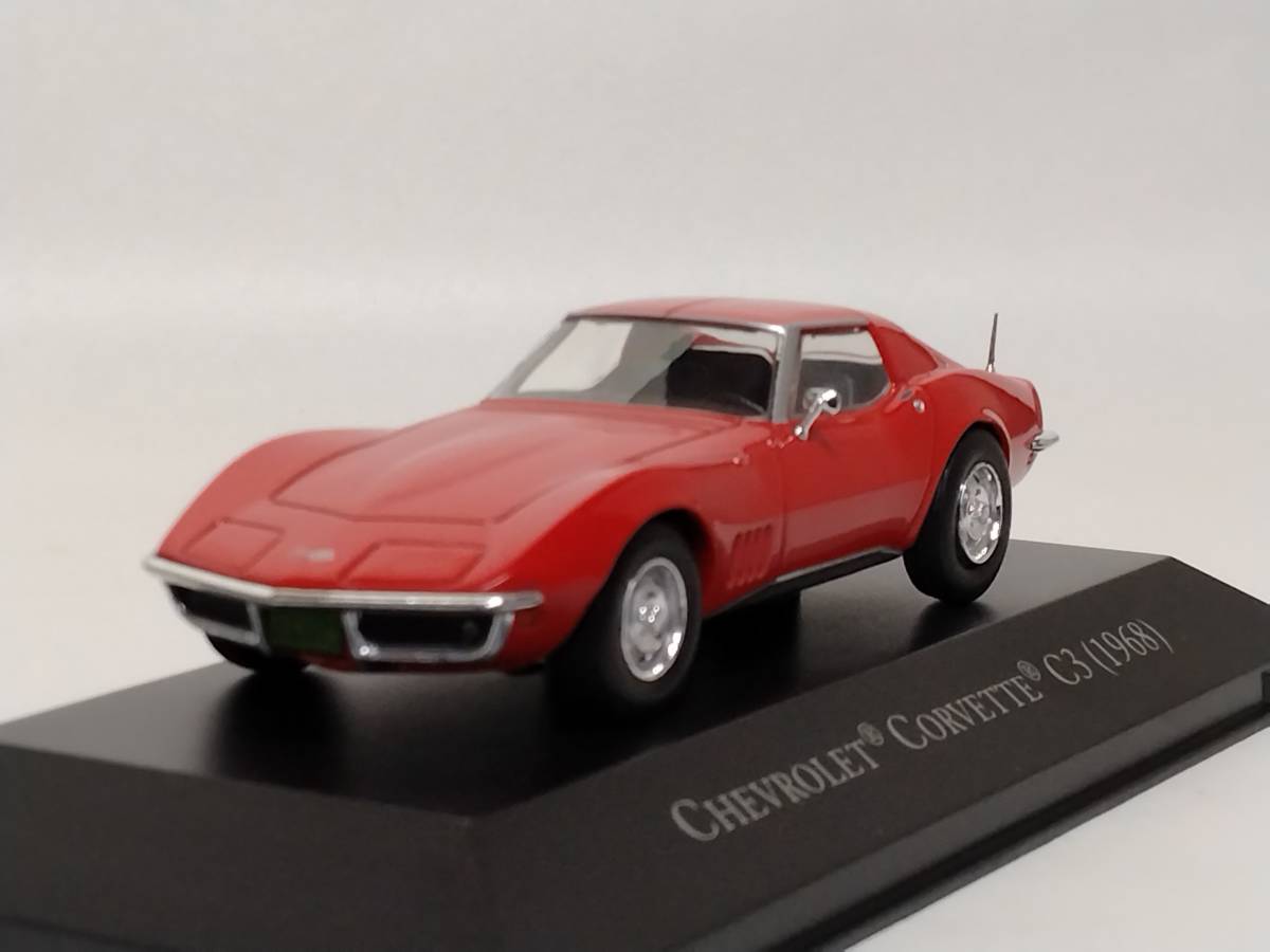 ○02 DeA デアゴスティーニ 書店販売 隔週刊アメリカンカーコレクション 1/43 No.2 シボレー コルベット C3 CHEVROLET CORVETTE C3 (1968)の画像9