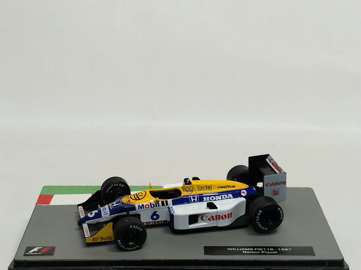 ●17 DeA デアゴスティー二 隔週刊F1マシンコレクションNo.17 ウィリアムズ FW11B Williams FW11B Nelson Piquet〈ネルソン・ピケ）1987 の画像4