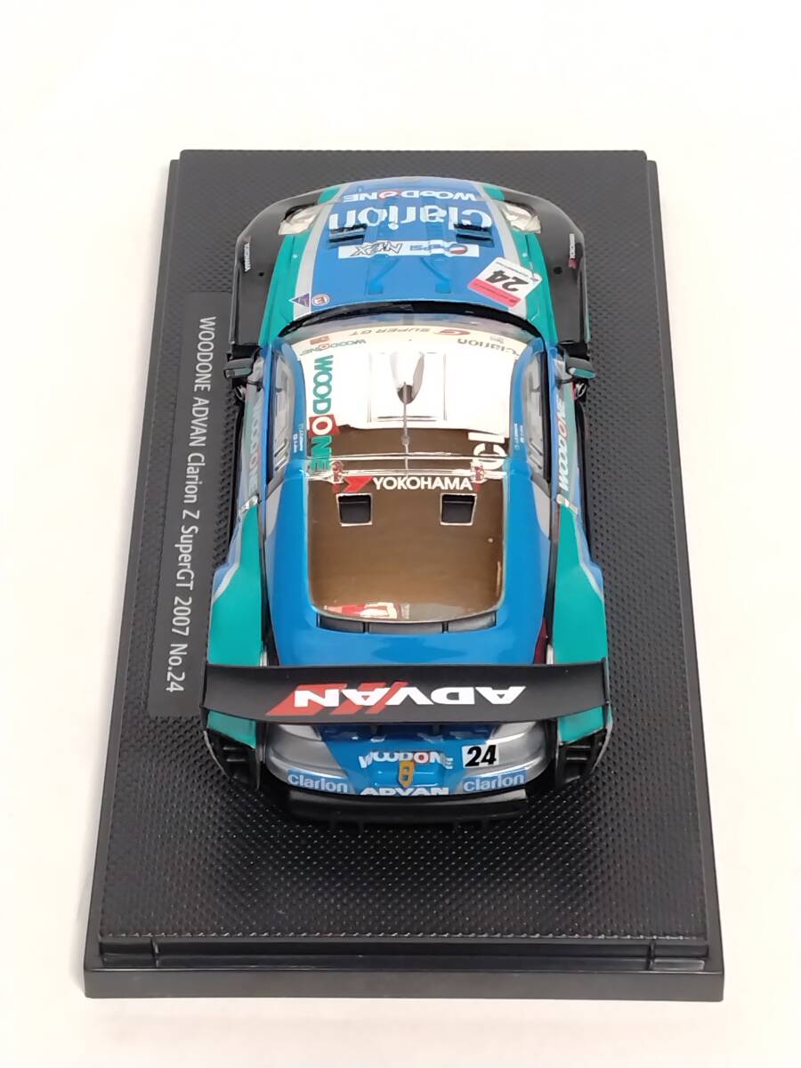 エブロ EBBRO 929 1/43 WOODONE ADVAN Clarion Z Super GT 500 2007 KANDO ADVAN Z LATE VERSION BLUE/BLACK_画像8