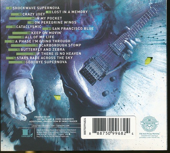 JA779●ジョー・サトリアーニ(Joe Satriani)「ショックウェイヴ・スーパーノヴァ(Shockwave Supernova)」CD_画像2