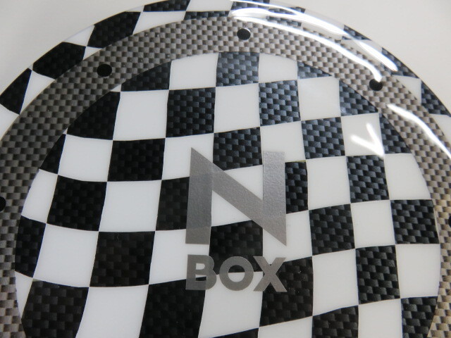 ホンダ JF5 / JF6 N BOX フューエルリッド 新品 加工品 黒カーボン ＆ シルバーカーボン ＆ 白 ＆ シルバーの画像2