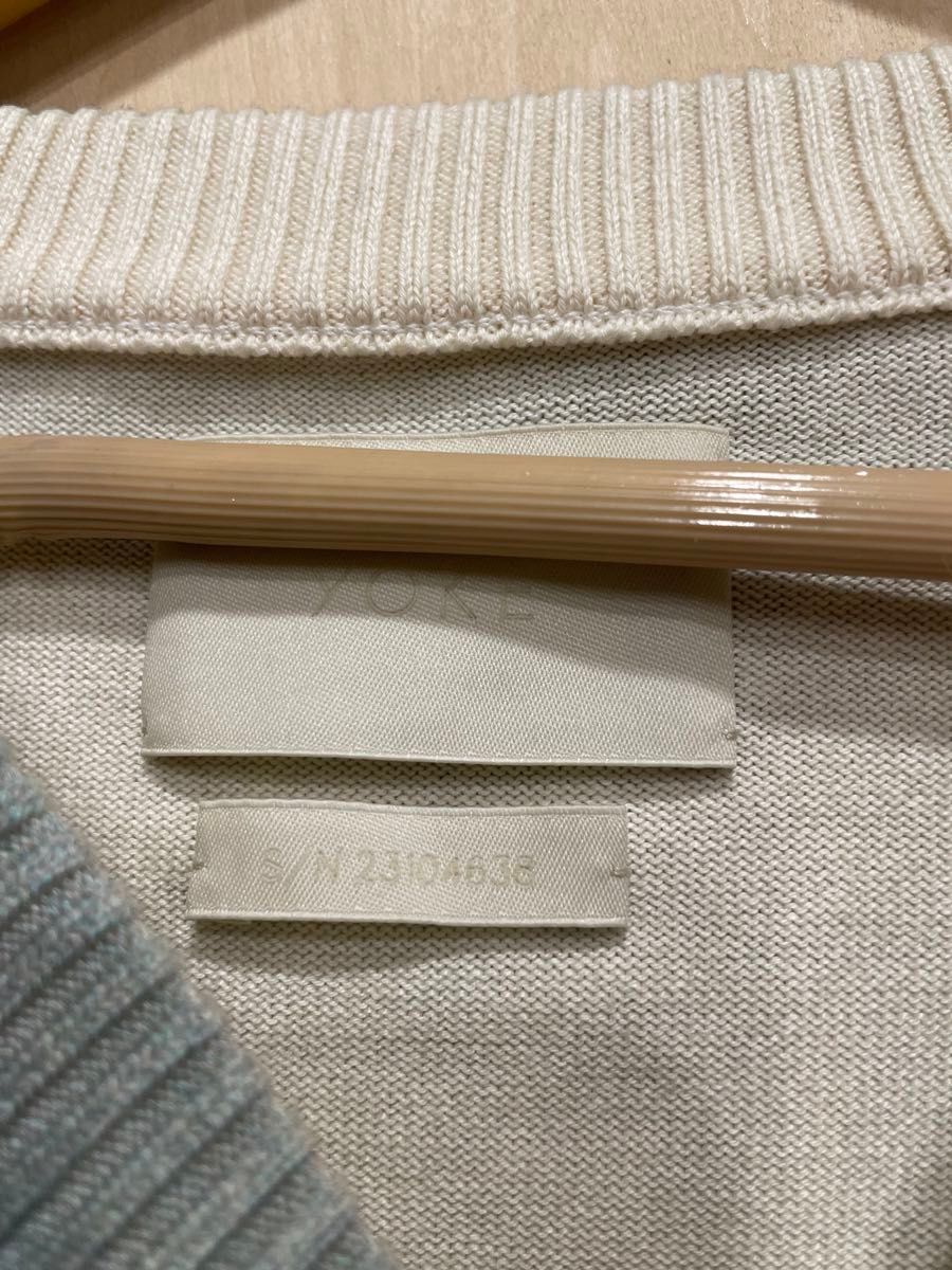 YOKE GRADATION PRINTED SWEATER MIST BLUE ニット|Yahoo YOKE GRADATION PRINTED SWEATER MIST BLUE ニット|Yahoo