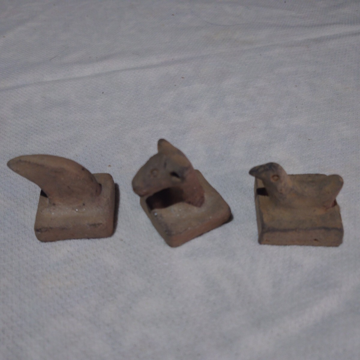 古代中国　先史時代　形象印　発掘品　土偶　土器　瓦当_画像3