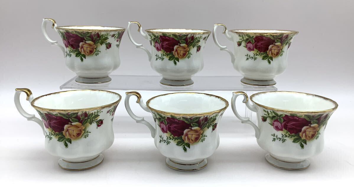 ROYAL ALBERT ロイヤルアルバート Old Country Roses オールドカントリーローズ ティーセット コーヒーカップ ケーキプレート ポット 他の画像6